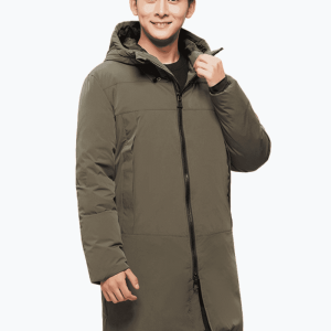 Parka mi-longue homme kaki urbain