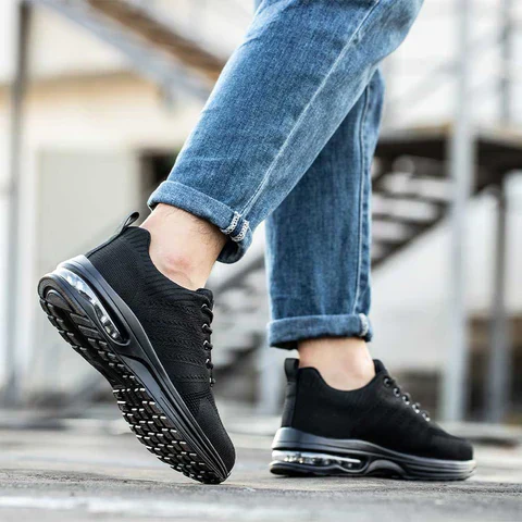 Basket de Sécurité GRAVITY BLACK - Chaussures de Travail S3 SRC [Amorti Air & Full Black] – Image 2