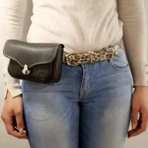 SACOCHE BANANE CEINTURE LUSETTE FEMME EN CUIR – ARTISAN