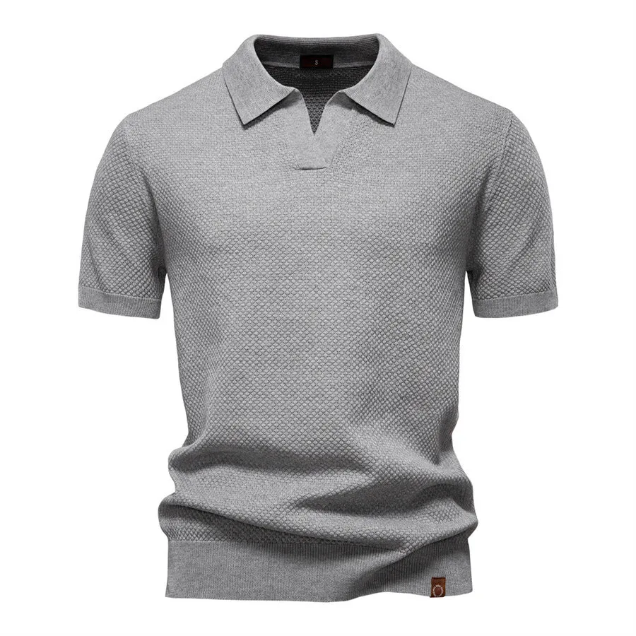 Polo-shirt structuré pour homme – Image 4