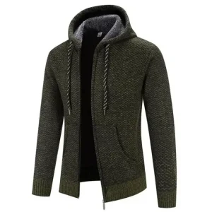 Cardigan pour homme à capuche