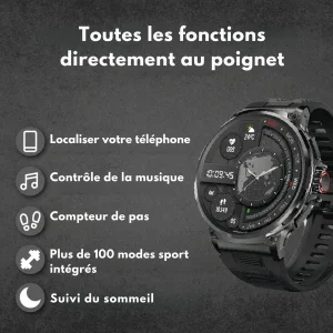 Montre résistante homme – Ultra robuste et connectée