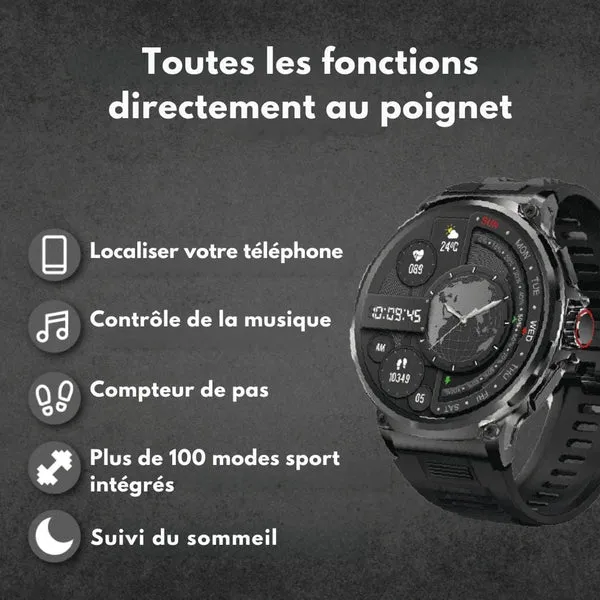 Montre résistante homme – Ultra robuste et connectée