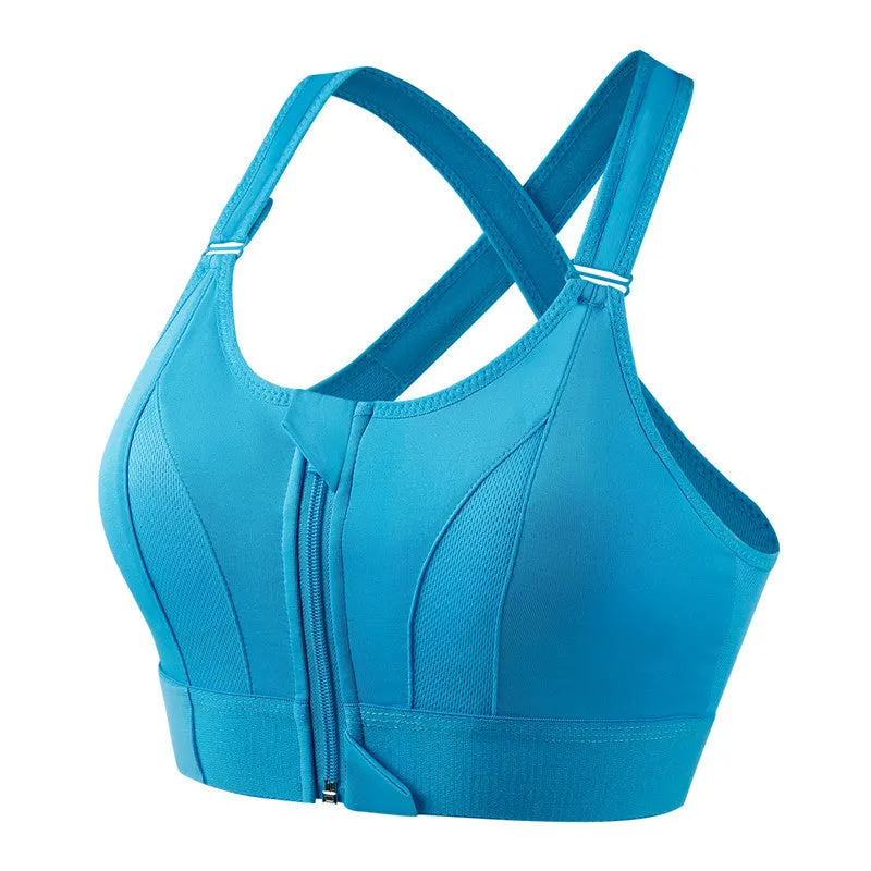 Brassière de sport avec fermeture éclair – Image 6