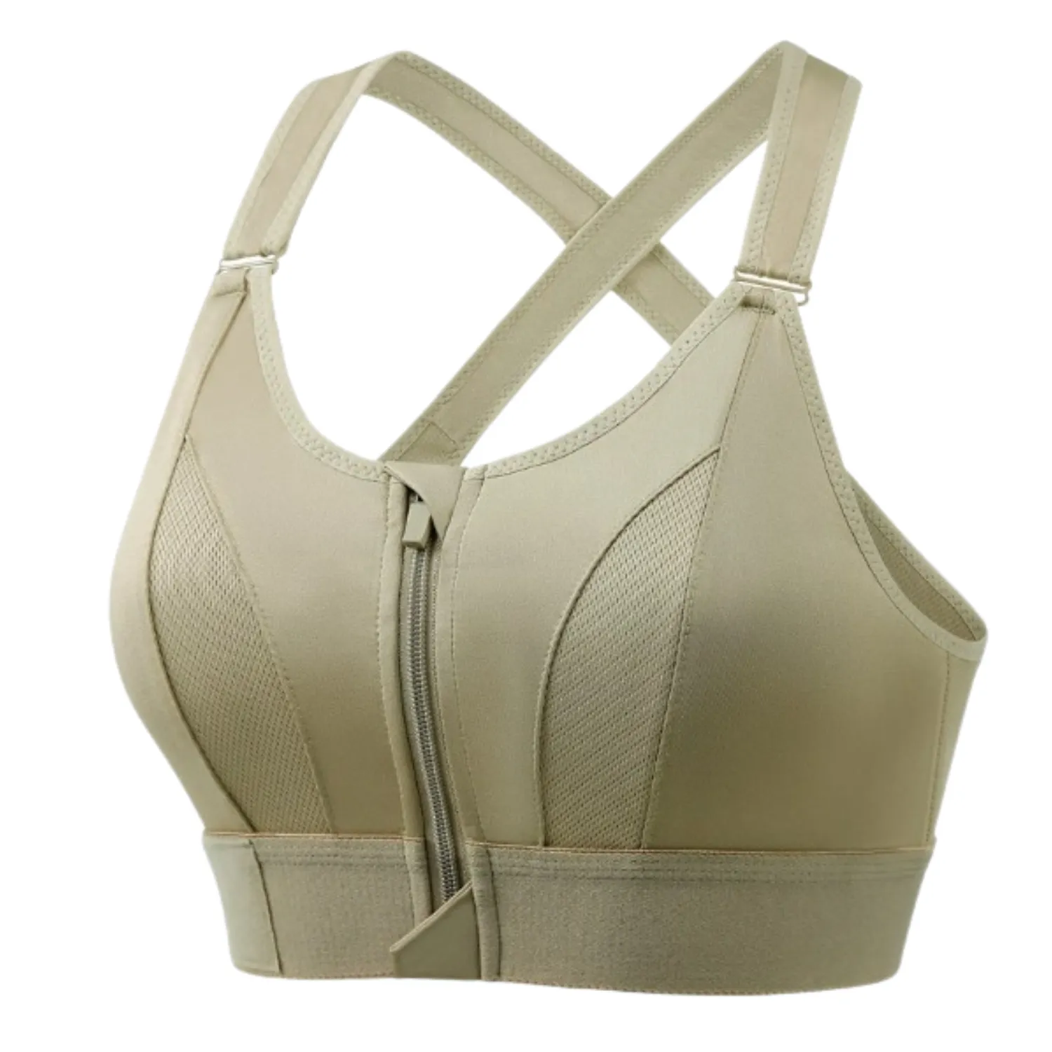 Brassière de sport avec fermeture éclair – Image 7