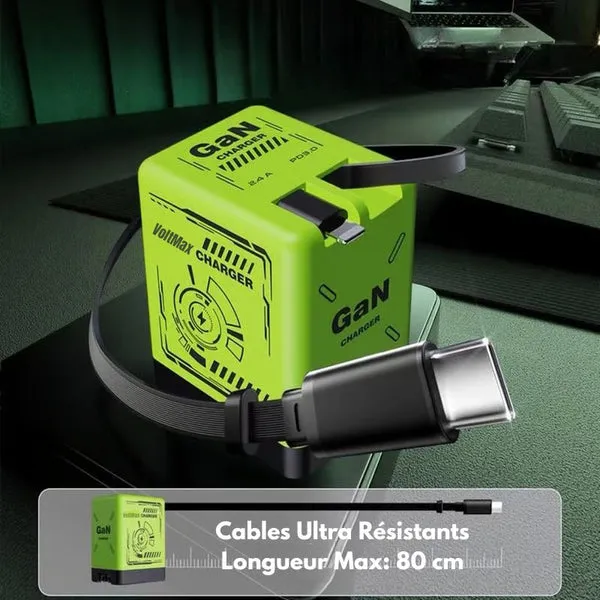 Chargeur rapide universel avec câbles intégrés – Image 5