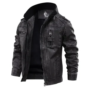 Veste en cuir pour homme