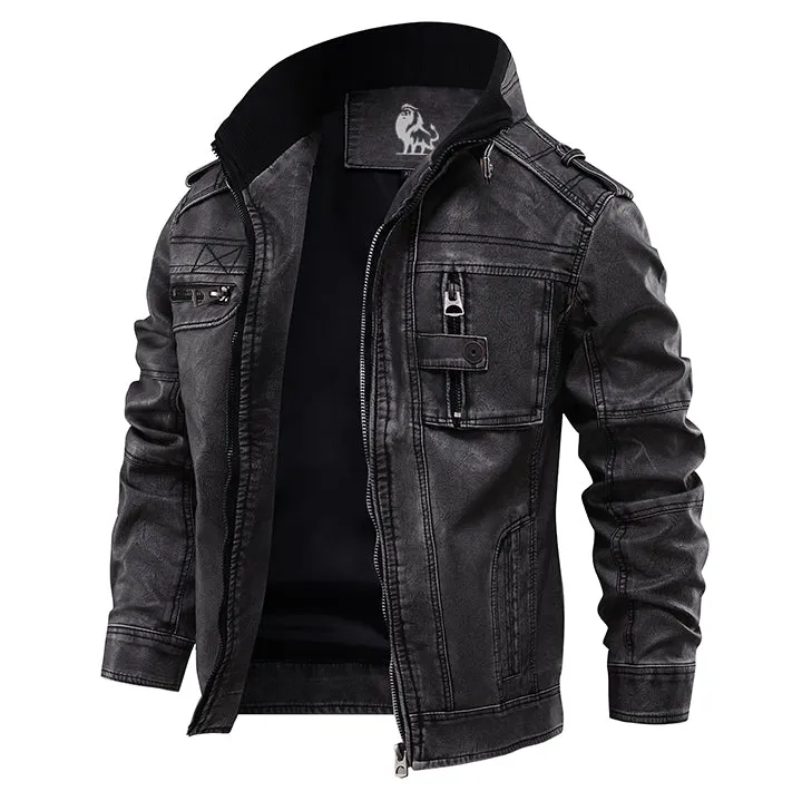 Veste en cuir pour homme