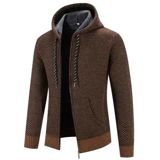 Cardigan pour homme à capuche – Image 4