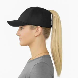 Casquette femme avec ouverture pour queue de cheval