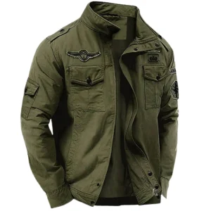 Veste militaire structurée pour hommes