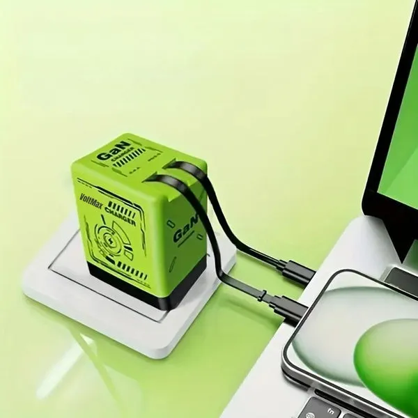 Chargeur rapide universel avec câbles intégrés – Image 3