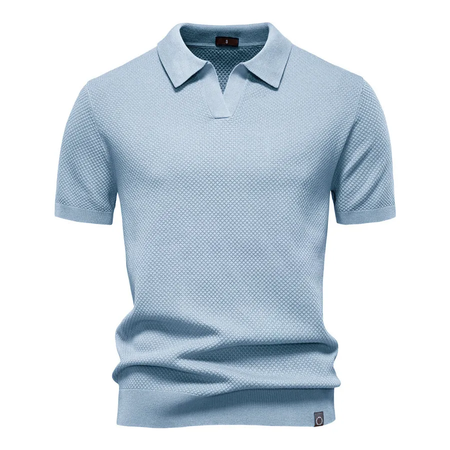 Polo-shirt structuré pour homme – Image 7