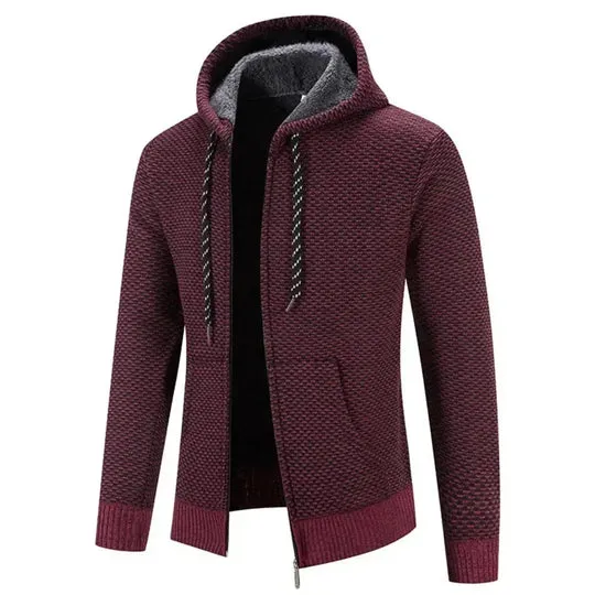 Cardigan pour homme à capuche – Image 8