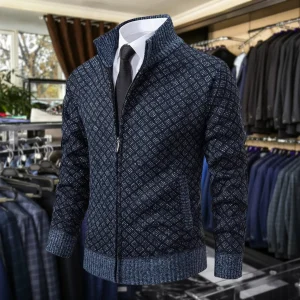 Gilet homme chic à motif tissé
