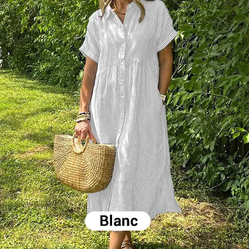 Longues chemise rayée pour femme – Image 4