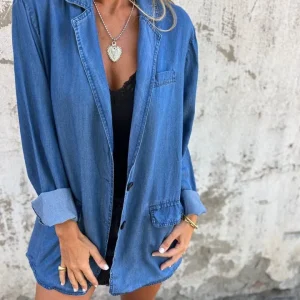 MIREIA - BLAZER EN JEAN DÉCONTRACTÉ
