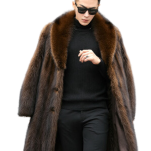 Trench homme fourrure luxueuse