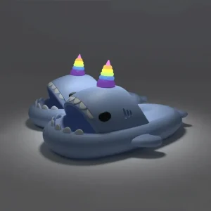 Pantoufles Requin Licorne Ete
