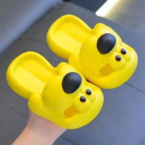 Pantoufle Ete Chien Jaune